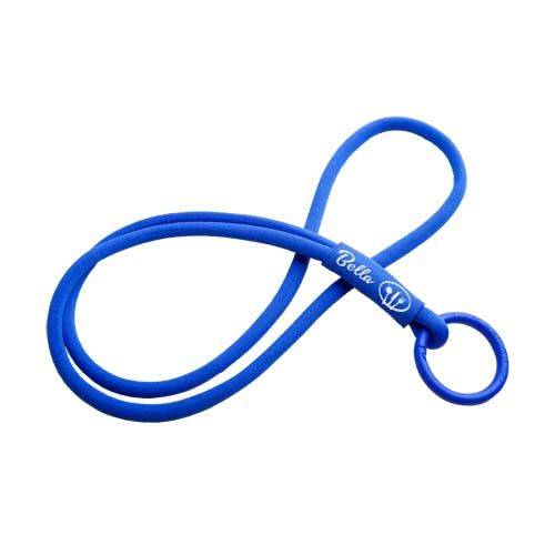 azul mar Lanyard con tubo elástico
