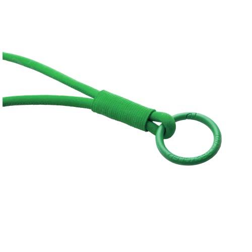 green Lanyard con tubo elástico