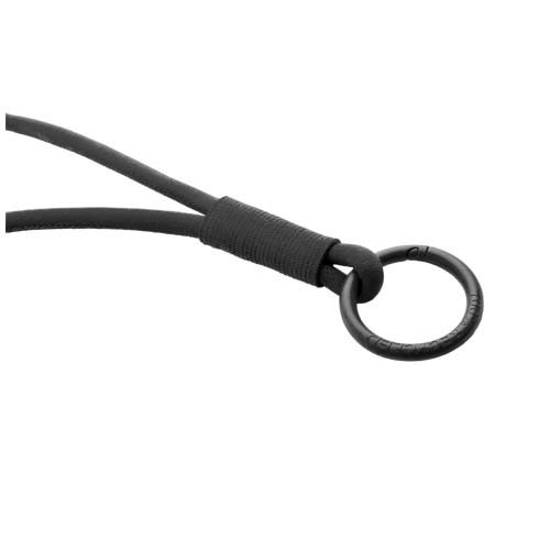 black Lanyard con tubo elástico