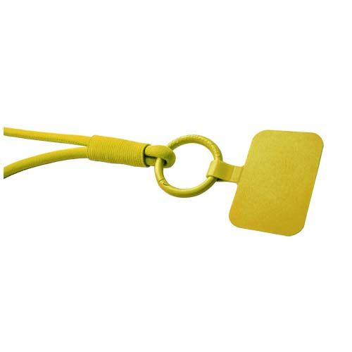coral Lanyard con soporte para teléfono con tubo elástico