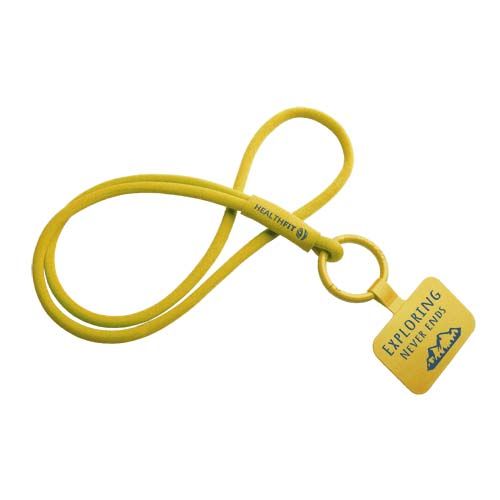 coral Lanyard con soporte para teléfono con tubo elástico