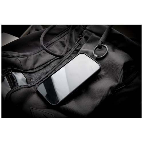 azul celeste Lanyard con soporte para teléfono con tubo elástico