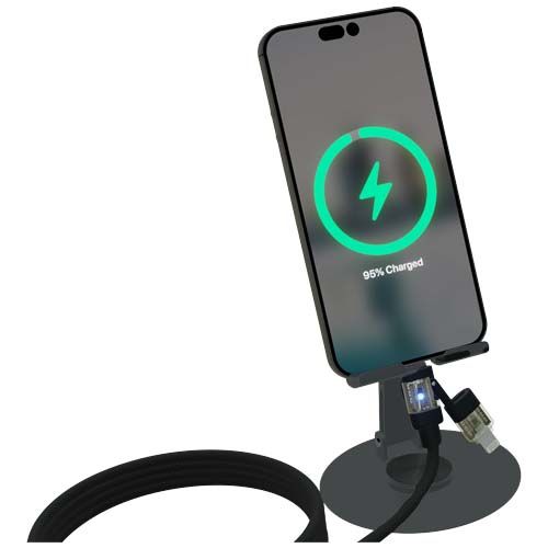 Soporte para teléfono 360° con cable de carga 4 en 1 de 240 W 