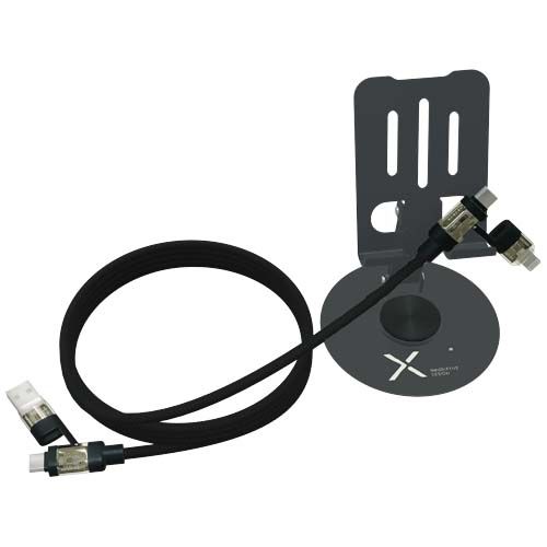 Soporte para teléfono 360° con cable de carga 4 en 1 de 240 W 
