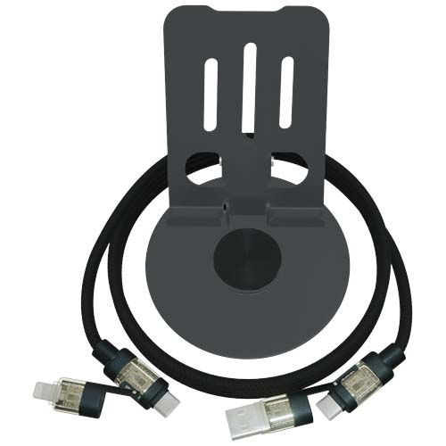 Soporte para teléfono 360° con cable de carga 4 en 1 de 240 W 