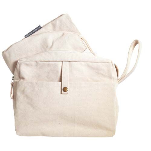 natural Bolsa de viaje y funda de algodón orgánico