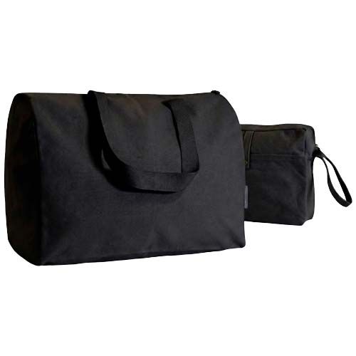 black Bolsa de viaje y funda de algodón orgánico