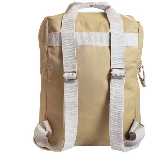 beis Mochila de algodón orgánico