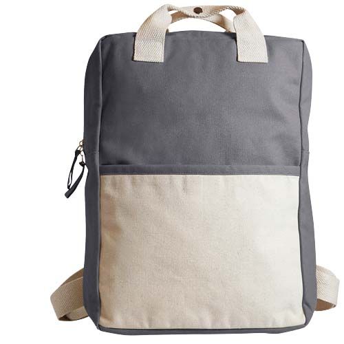 gray Mochila de algodón orgánico