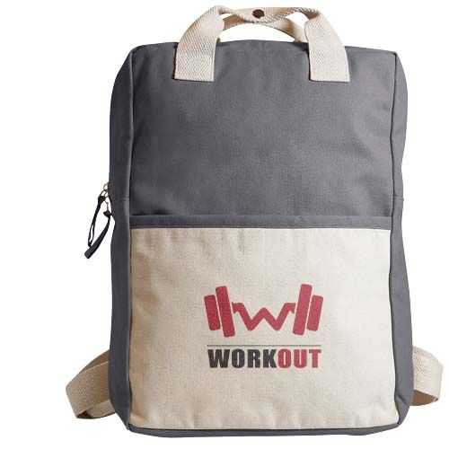 gray Mochila de algodón orgánico