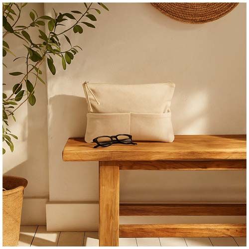 natural Funda para accesorios de algodón orgánico