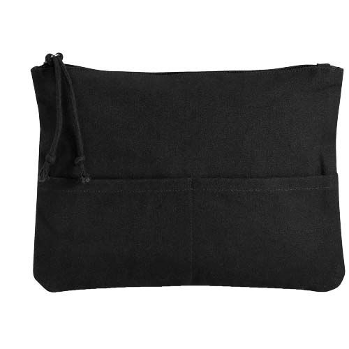 black Funda para accesorios de algodón orgánico