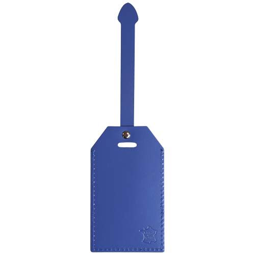 azul marino Etiqueta para equipaje de piel reciclada