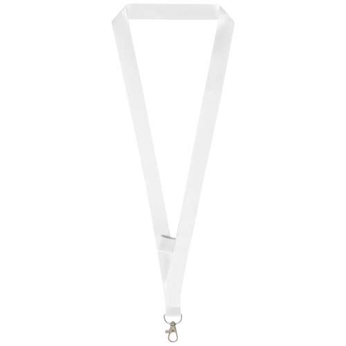 white Lanyard de sublimación con soporte