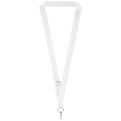 white Lanyard de sublimación con soporte