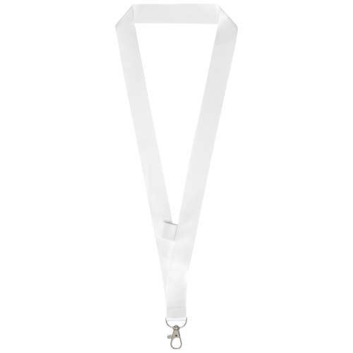 white Lanyard de sublimación con soporte