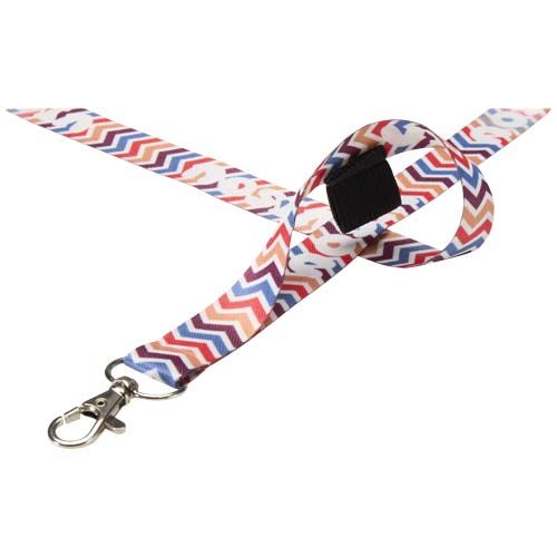 negro/blanco Lanyard de sublimación con soporte