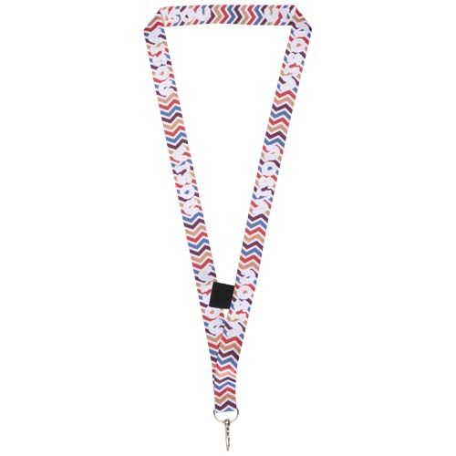 negro/blanco Lanyard de sublimación con soporte