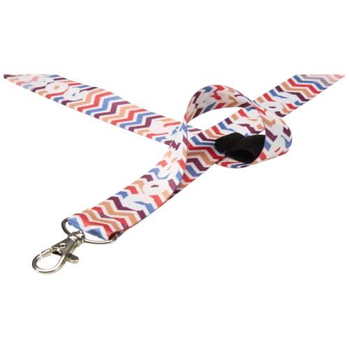 negro/blanco Lanyard de sublimación con soporte