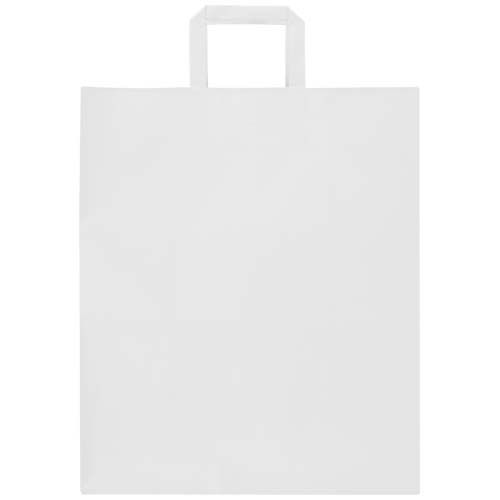 Sac en papier Kraft 80 à 90 g/m2 avec poignées plates 32 x 17 x 39 cm - 2