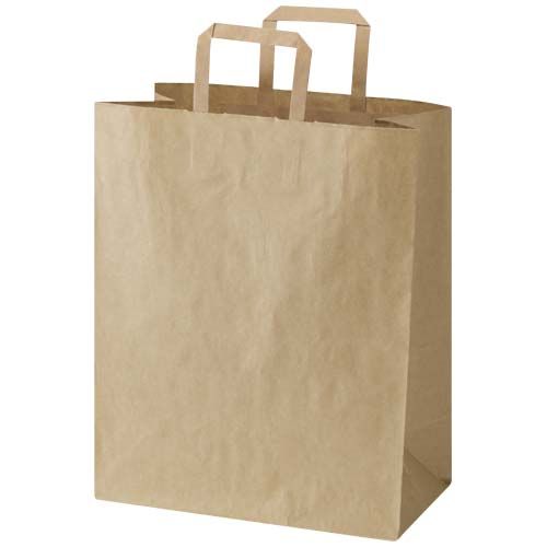 kraft Bolsa de papel de 80-90 g/m2 con asas planas - 32 x 17 x 39 cm