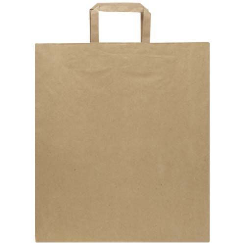 kraft Bolsa de papel de 80-90 g/m2 con asas planas - 32 x 17 x 39 cm