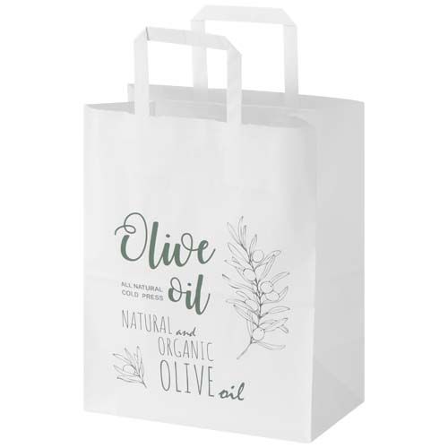 BOLSA DE PAPEL DE 80 G/M2 CON ASAS PLANAS - 25 X 15 X 32 CM 