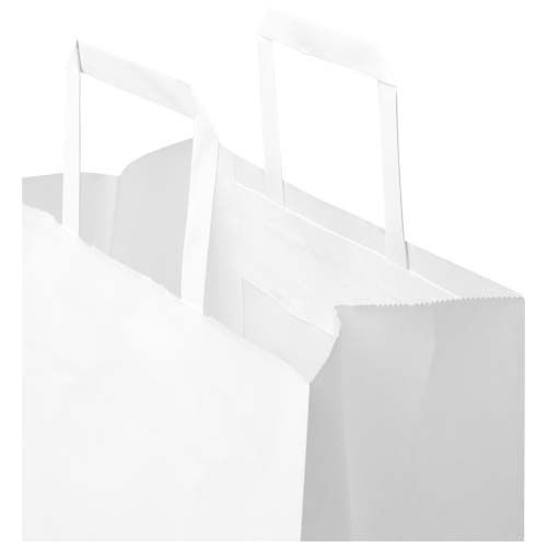 Sac en papier Kraft 80 g/m2 avec poignées plates 25 x 15 x 32 cm - 4