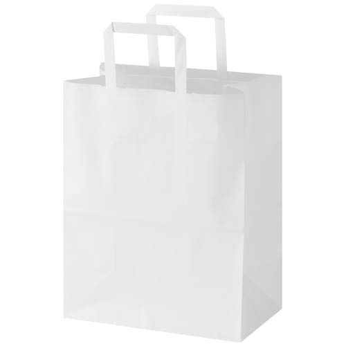 Sac en papier Kraft 80 g/m2 avec poignées plates 25 x 15 x 32 cm - 3