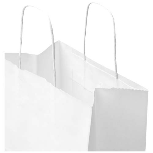 Sac en papier Kraft 80 à 90 g/m2 avec poignées torsadées 25 x 15 x 32 cm - 4