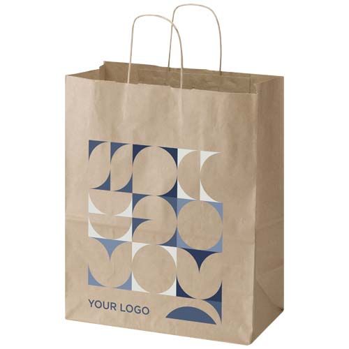 kraft Bolsa de papel de 80-90 g/m2 con asas retorcidas - 25 x 15 x 32 cm