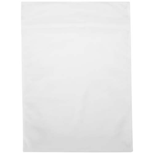 white Bolsa con cremallera de RPET de sublimación