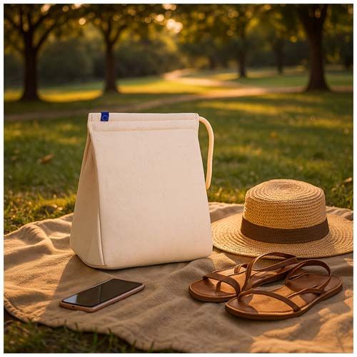 natural Bolsa de algodón para la comida isotérmica