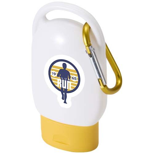 yellow Crema solar FPS 30 con mosquetón