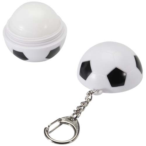 BÁLSAMO LABIAL DE VAINILLA EN FORMA DE BALÓN DE FÚTBOL CON LLAVERO Y FPS 15