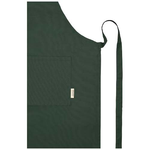 verde bosque Delantal algodón orgánico OCS de 200 g/m²