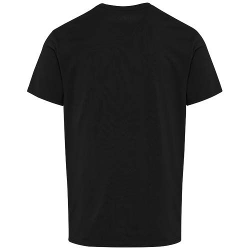 black Camiseta orgánica con certificado OCS de manga corta unisex de 160 g/m² Azurite