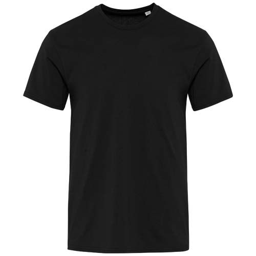 black Camiseta orgánica con certificado OCS de manga corta unisex de 160 g/m² Azurite