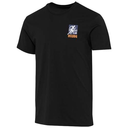 black Camiseta orgánica con certificado OCS de manga corta unisex de 160 g/m² Azurite