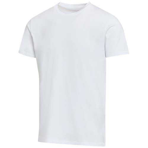 white Camiseta orgánica con certificado OCS de manga corta unisex de 200 g/m² Balfour