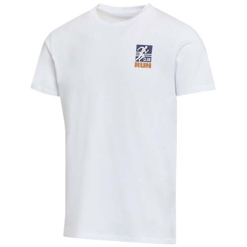 white Camiseta orgánica con certificado OCS de manga corta unisex de 200 g/m² Balfour