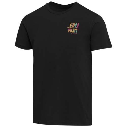 black Camiseta orgánica con certificado OCS de manga corta unisex de 200 g/m² Balfour