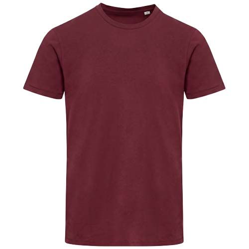 burdeos intenso Camiseta orgánica con certificado OCS de manga corta unisex de 200 g/m² Balfour