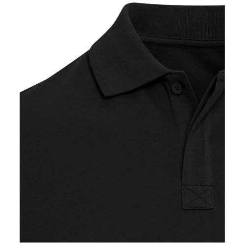 Polo orgánico con certificado OCS de manga corta unisex de 180 g/m² Graphite