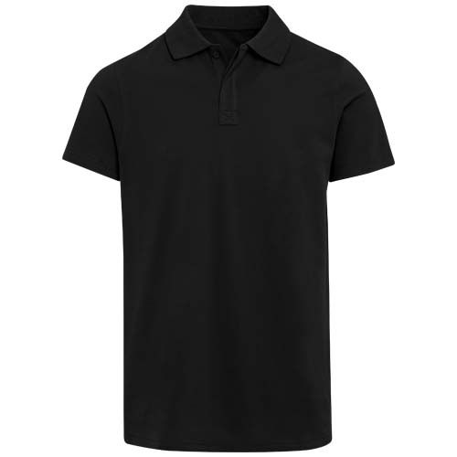 Polo orgánico con certificado OCS de manga corta unisex de 180 g/m² Graphite