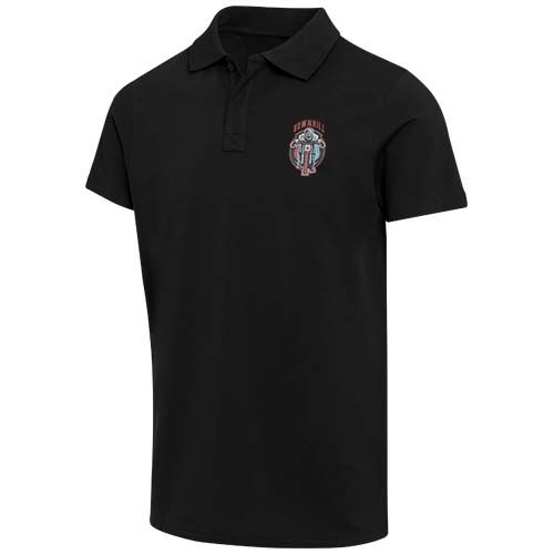 Polo orgánico con certificado OCS de manga corta unisex de 180 g/m² Graphite