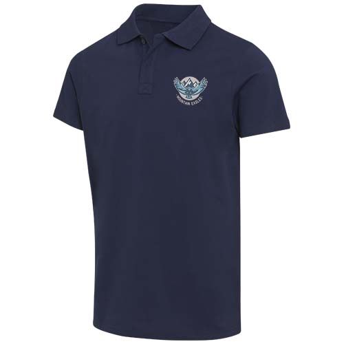 Polo orgánico con certificado OCS de manga corta unisex de 180 g/m² Graphite