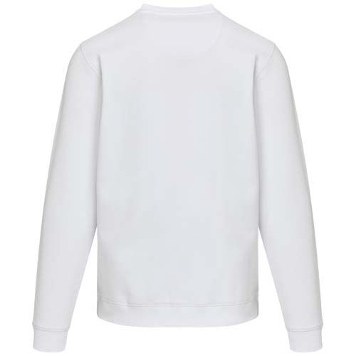 white Jersey de cuello redondo de material reciclado orgánico con certificado OCS unisex de 280 g/m² Jasper