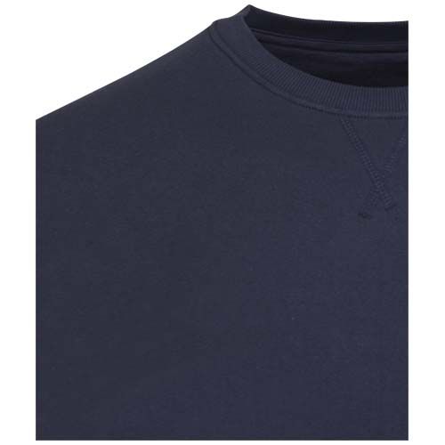 azul marino Jersey de cuello redondo de material reciclado orgánico con certificado OCS unisex de 280 g/m² Jasper