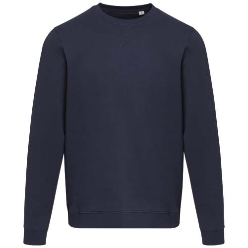 azul marino Jersey de cuello redondo de material reciclado orgánico con certificado OCS unisex de 280 g/m² Jasper